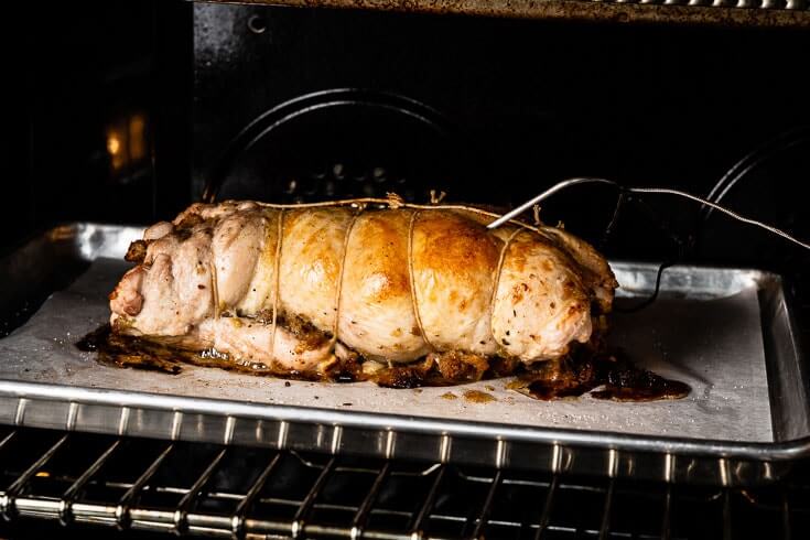 turkey roulade in oven